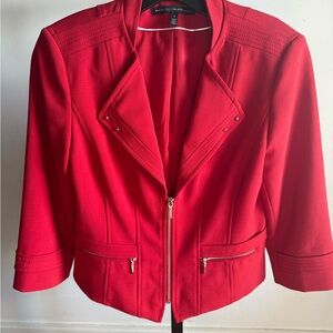 White House Black Market Vibrant Red Suit Jacket